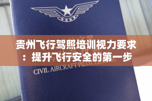 贵州飞行驾照培训视力要求：提升飞行安全的第一步