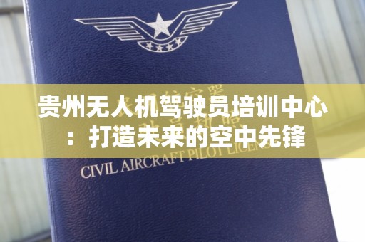 贵州无人机驾驶员培训中心：打造未来的空中先锋