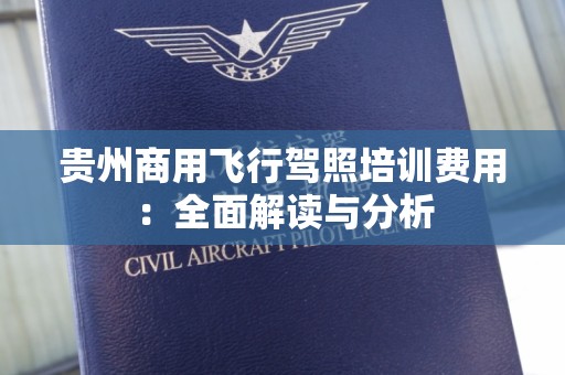 贵州商用飞行驾照培训费用：全面解读与分析