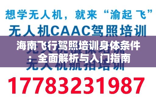 海南飞行驾照培训身体条件：全面解析与入门指南