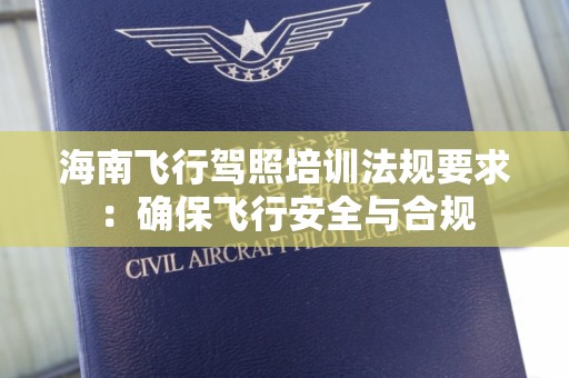 海南飞行驾照培训法规要求：确保飞行安全与合规
