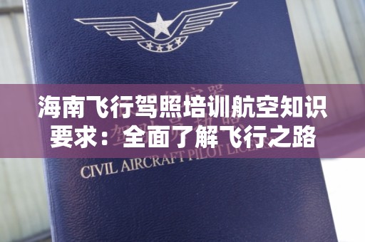 海南飞行驾照培训航空知识要求：全面了解飞行之路