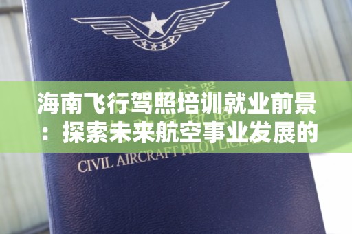 海南飞行驾照培训就业前景：探索未来航空事业发展的新机遇