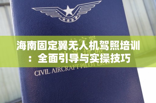 海南固定翼无人机驾照培训：全面引导与实操技巧