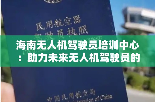 海南无人机驾驶员培训中心：助力未来无人机驾驶员的摇篮
