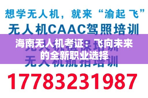 海南无人机考证：飞向未来的全新职业选择