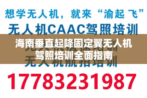 海南垂直起降固定翼无人机驾照培训全面指南