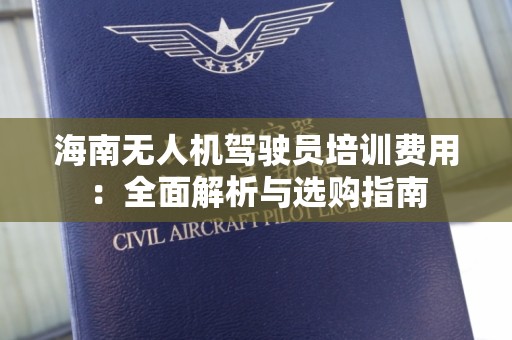 海南无人机驾驶员培训费用：全面解析与选购指南