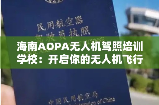 海南AOPA无人机驾照培训学校：开启你的无人机飞行之旅