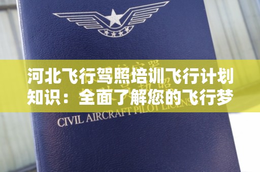 河北飞行驾照培训飞行计划知识：全面了解您的飞行梦想