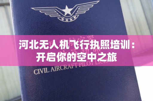 河北无人机飞行执照培训：开启你的空中之旅