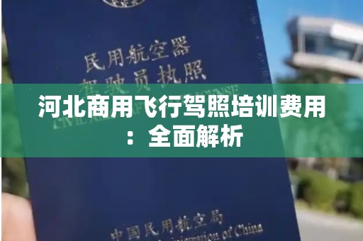 河北商用飞行驾照培训费用：全面解析