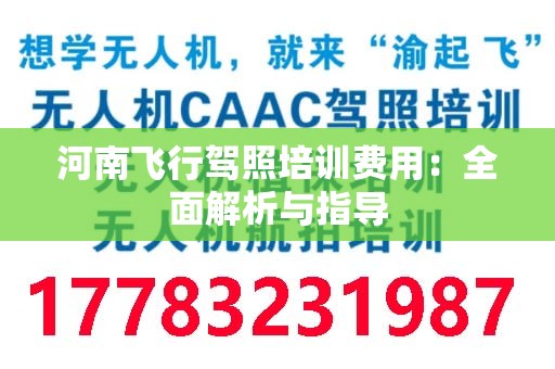 河南飞行驾照培训费用：全面解析与指导