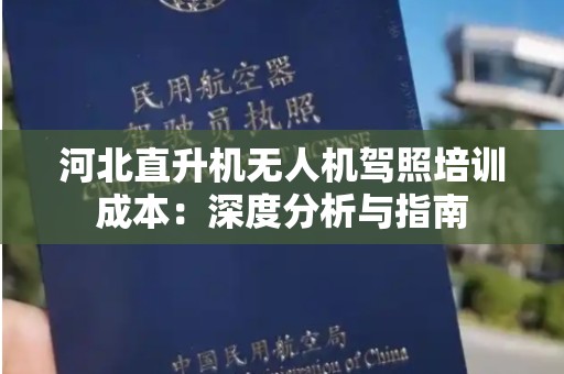 河北直升机无人机驾照培训成本：深度分析与指南