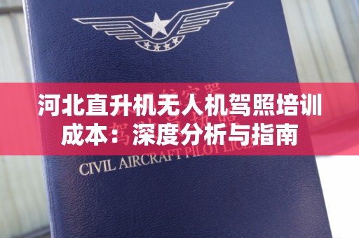河北直升机无人机驾照培训成本：深度分析与指南