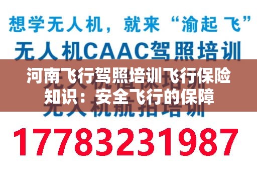 河南飞行驾照培训飞行保险知识：安全飞行的保障