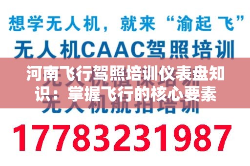 河南飞行驾照培训仪表盘知识：掌握飞行的核心要素
