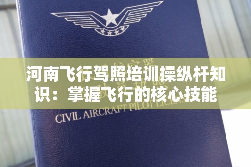 河南飞行驾照培训操纵杆知识：掌握飞行的核心技能