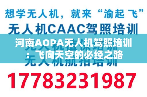 河南AOPA无人机驾照培训：飞向天空的必经之路