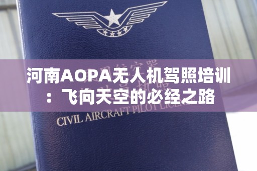 河南AOPA无人机驾照培训：飞向天空的必经之路