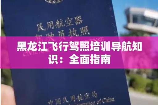 黑龙江飞行驾照培训导航知识：全面指南
