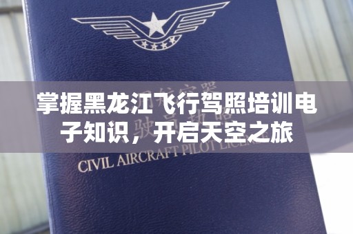 掌握黑龙江飞行驾照培训电子知识，开启天空之旅