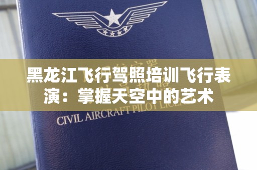 黑龙江飞行驾照培训飞行表演：掌握天空中的艺术