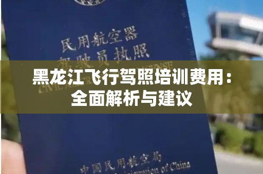 黑龙江飞行驾照培训费用：全面解析与建议