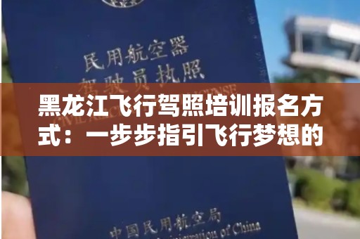 黑龙江飞行驾照培训报名方式：一步步指引飞行梦想的实现