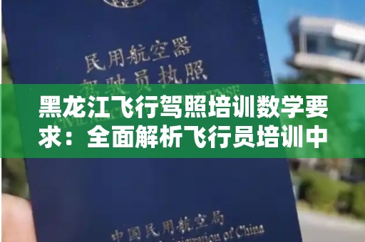 黑龙江飞行驾照培训数学要求：全面解析飞行员培训中的数学基础