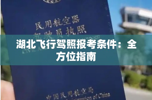 湖北飞行驾照报考条件：全方位指南