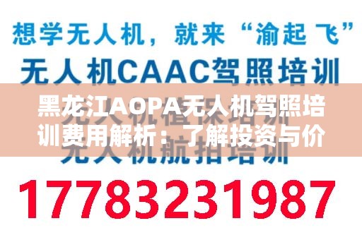 黑龙江AOPA无人机驾照培训费用解析：了解投资与价值