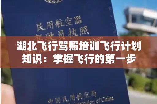 湖北飞行驾照培训飞行计划知识：掌握飞行的第一步