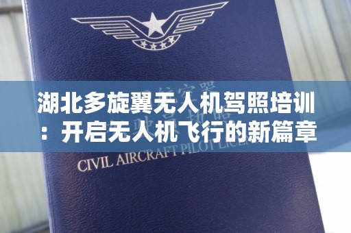 湖北多旋翼无人机驾照培训：开启无人机飞行的新篇章