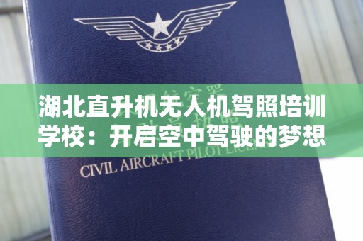 湖北直升机无人机驾照培训学校：开启空中驾驶的梦想之旅