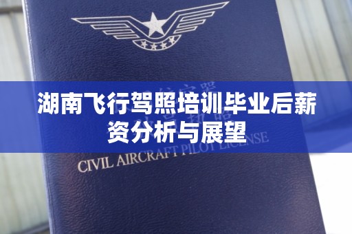 湖南飞行驾照培训毕业后薪资分析与展望