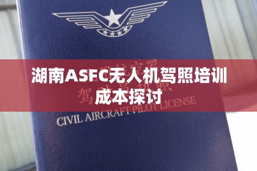 湖南ASFC无人机驾照培训成本探讨