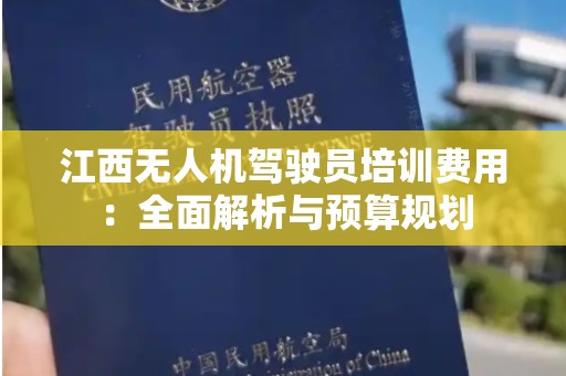 江西无人机驾驶员培训费用：全面解析与预算规划