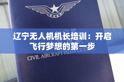 辽宁无人机机长培训：开启飞行梦想的第一步