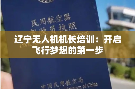辽宁无人机机长培训：开启飞行梦想的第一步