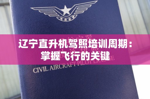 辽宁直升机驾照培训周期：掌握飞行的关键