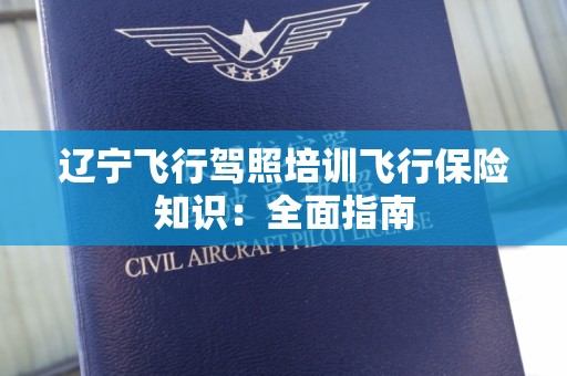 辽宁飞行驾照培训飞行保险知识：全面指南