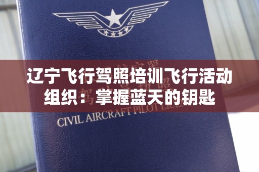 辽宁飞行驾照培训飞行活动组织：掌握蓝天的钥匙