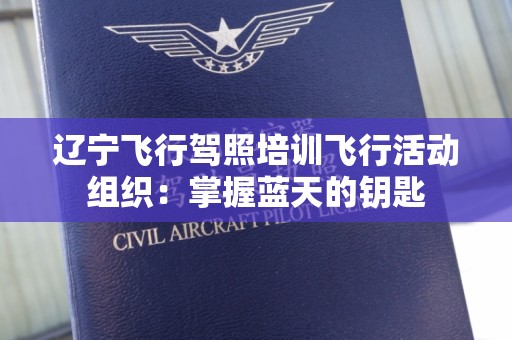 辽宁飞行驾照培训飞行活动组织：掌握蓝天的钥匙