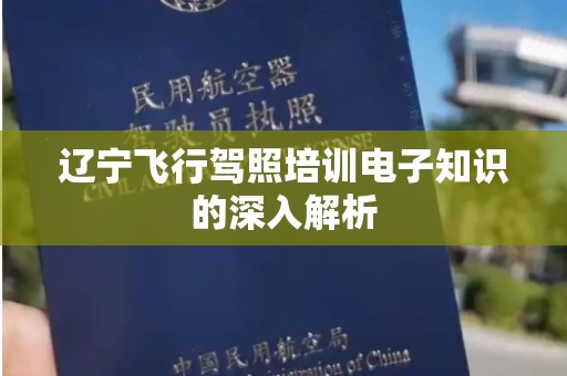辽宁飞行驾照培训电子知识的深入解析
