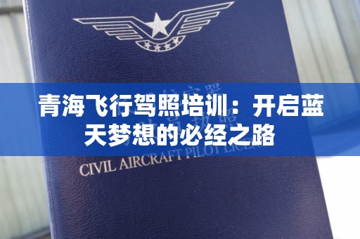 青海飞行驾照培训：开启蓝天梦想的必经之路