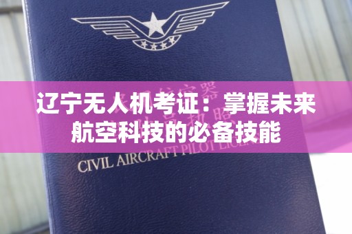 辽宁无人机考证：掌握未来航空科技的必备技能