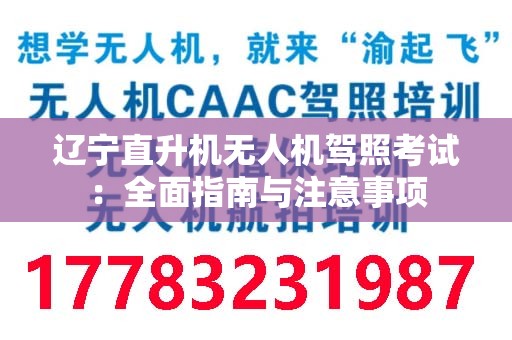 辽宁直升机无人机驾照考试：全面指南与注意事项