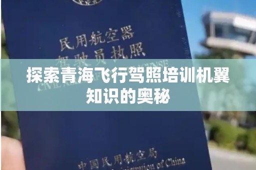 探索青海飞行驾照培训机翼知识的奥秘