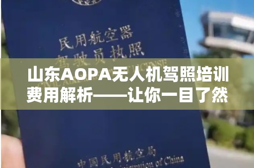 山东AOPA无人机驾照培训费用解析——让你一目了然